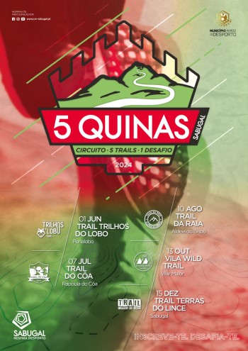 cartaz cinco quinas cinco trais