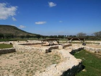 ruínas de uma vila romana